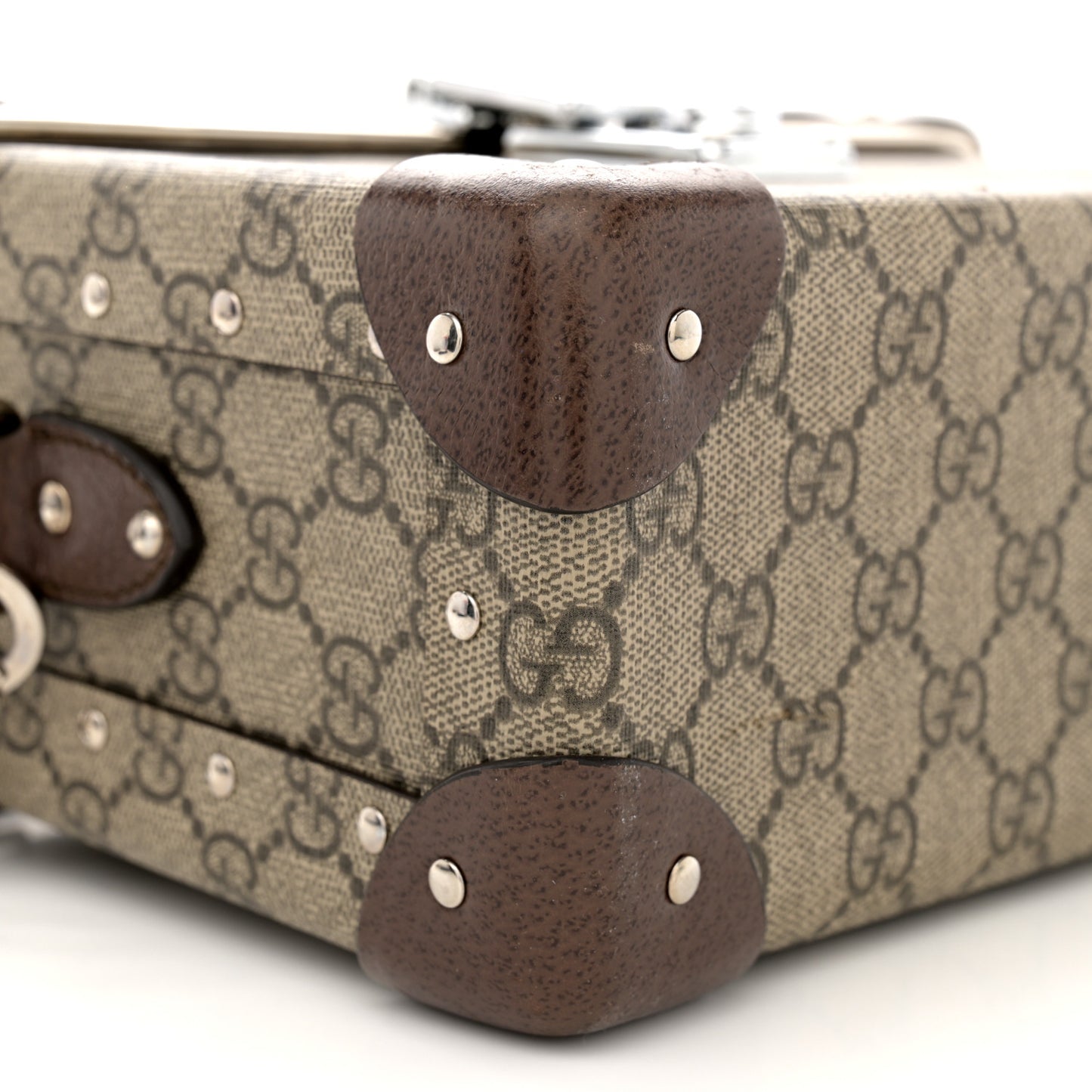 GG Supreme Monogram Globe-Trotter Beauty Case Brown
