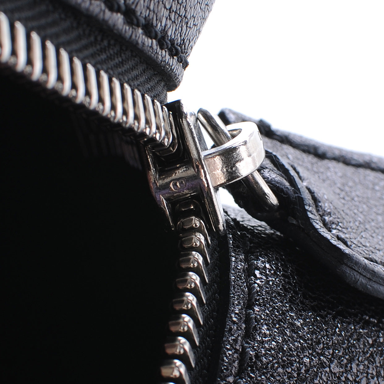 Chloe Leather Saskia Zip Top Tote Black 6 of 9