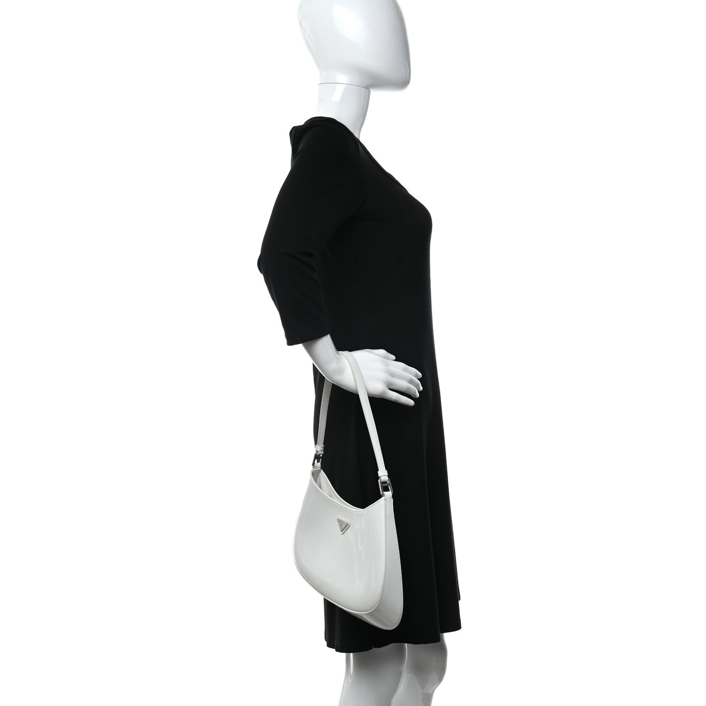 Spazzolato Cleo Shoulder Bag White