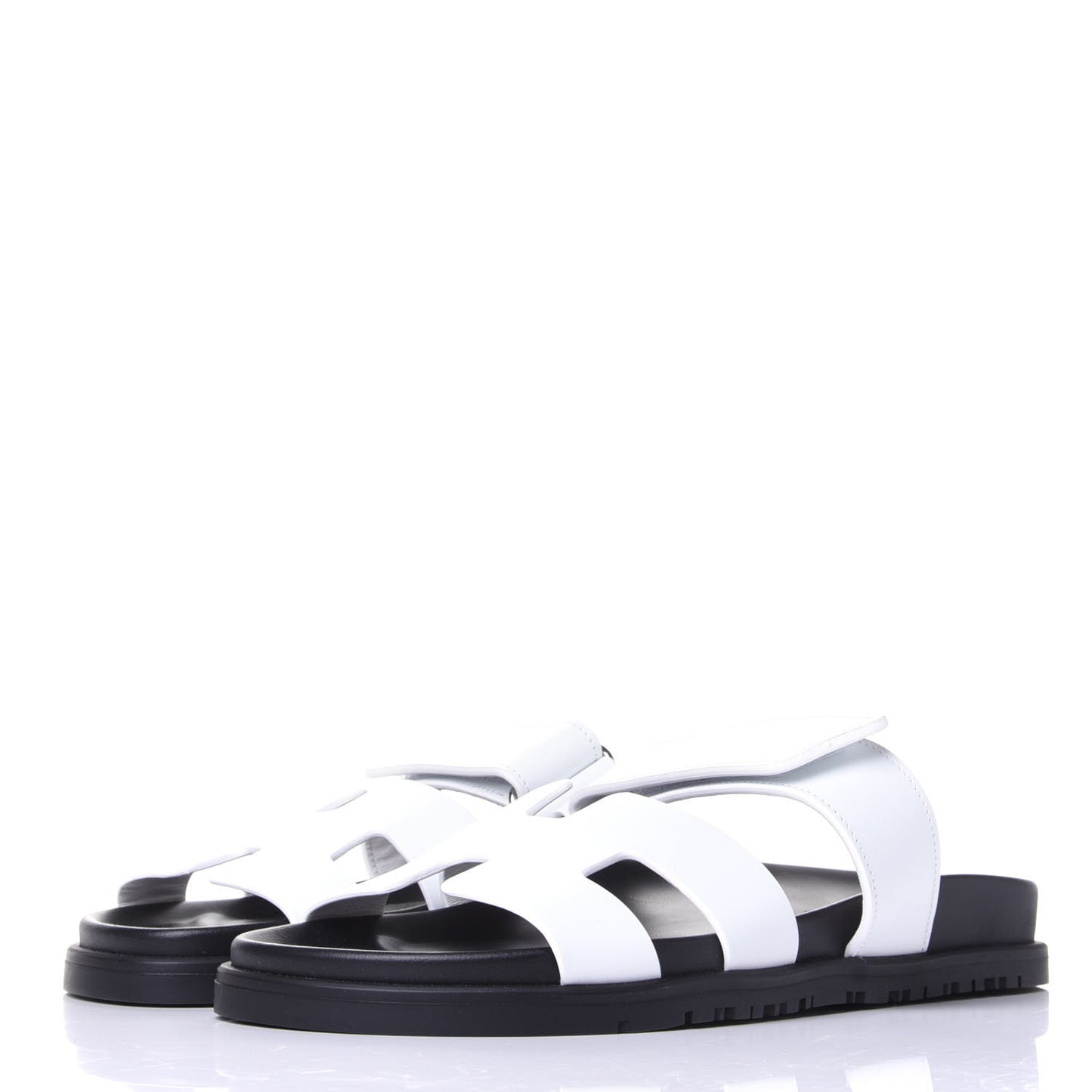Calfskin Womens Chypre Sandals 37 White