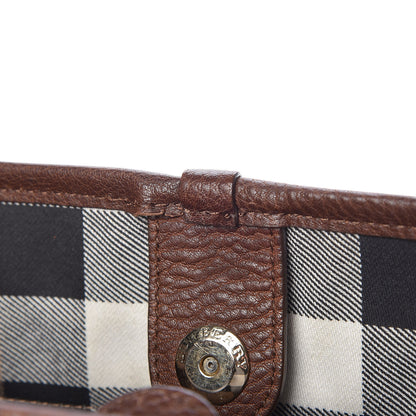 Burberry Canvas Calfskin Logo Tote Brown 12 of 15