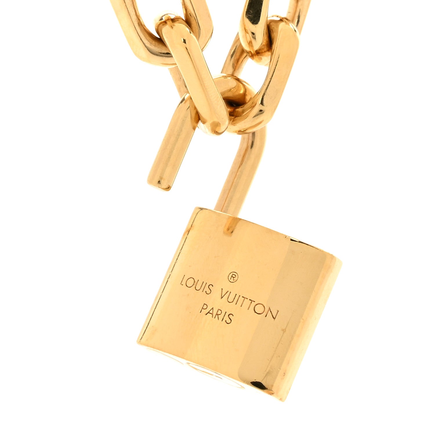 Louis Vuitton LV Edge Necklace Cadenas Gold 5 of 6