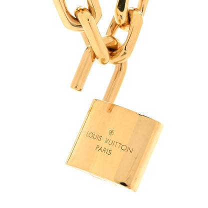 Louis Vuitton LV Edge Necklace Cadenas Gold 5 of 6