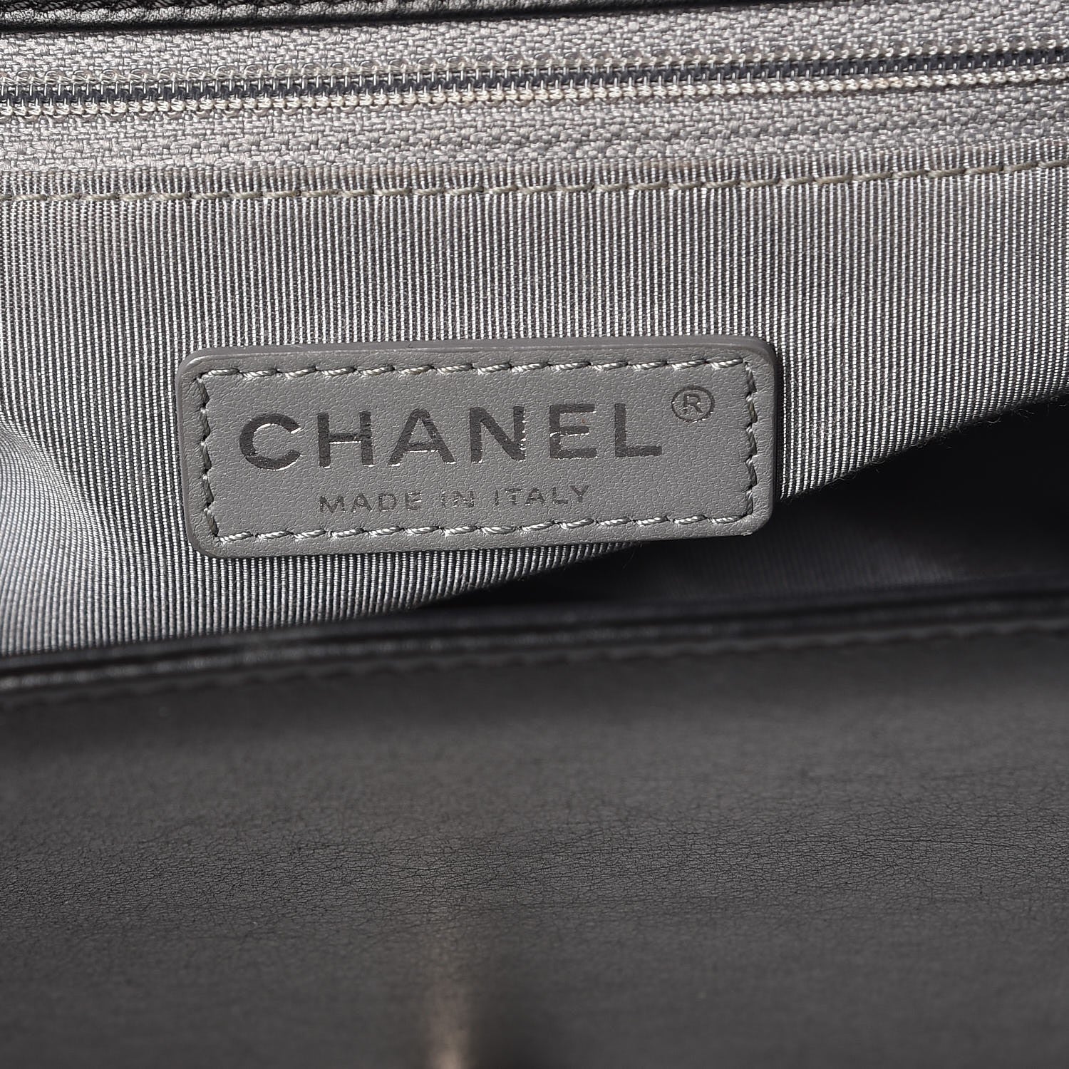 Chanel Metallic Calfskin Quilted New Medium Boy Flap Black 6 of 9