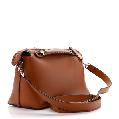 Fendi Vitello King Logo Embossed Medium By The Way Boston Bag Cuoio 2 of 8