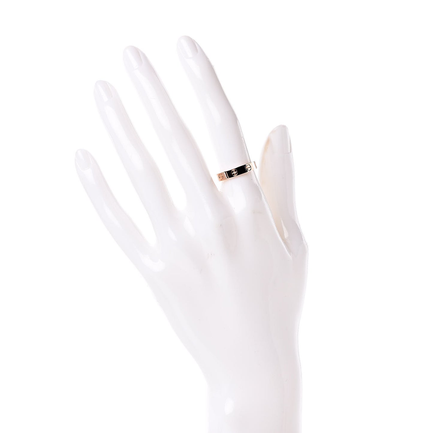 18K Pink Gold 3.5mm LOVE Wedding Band Ring 51 5.75