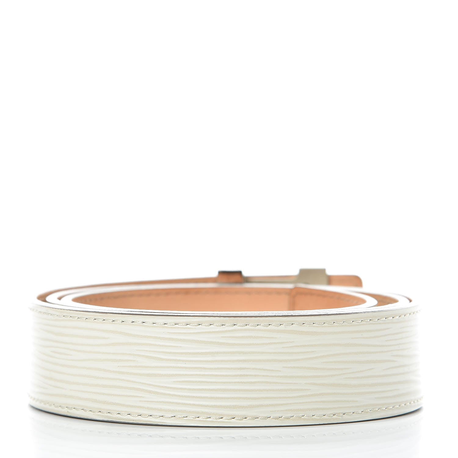 Louis Vuitton Epi Initiales Belt 80 32 Ivory 3 of 9