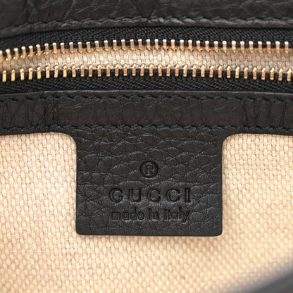 Gucci Pebbled Calfskin Medium Soho Flap Crossbody Black 6 of 10