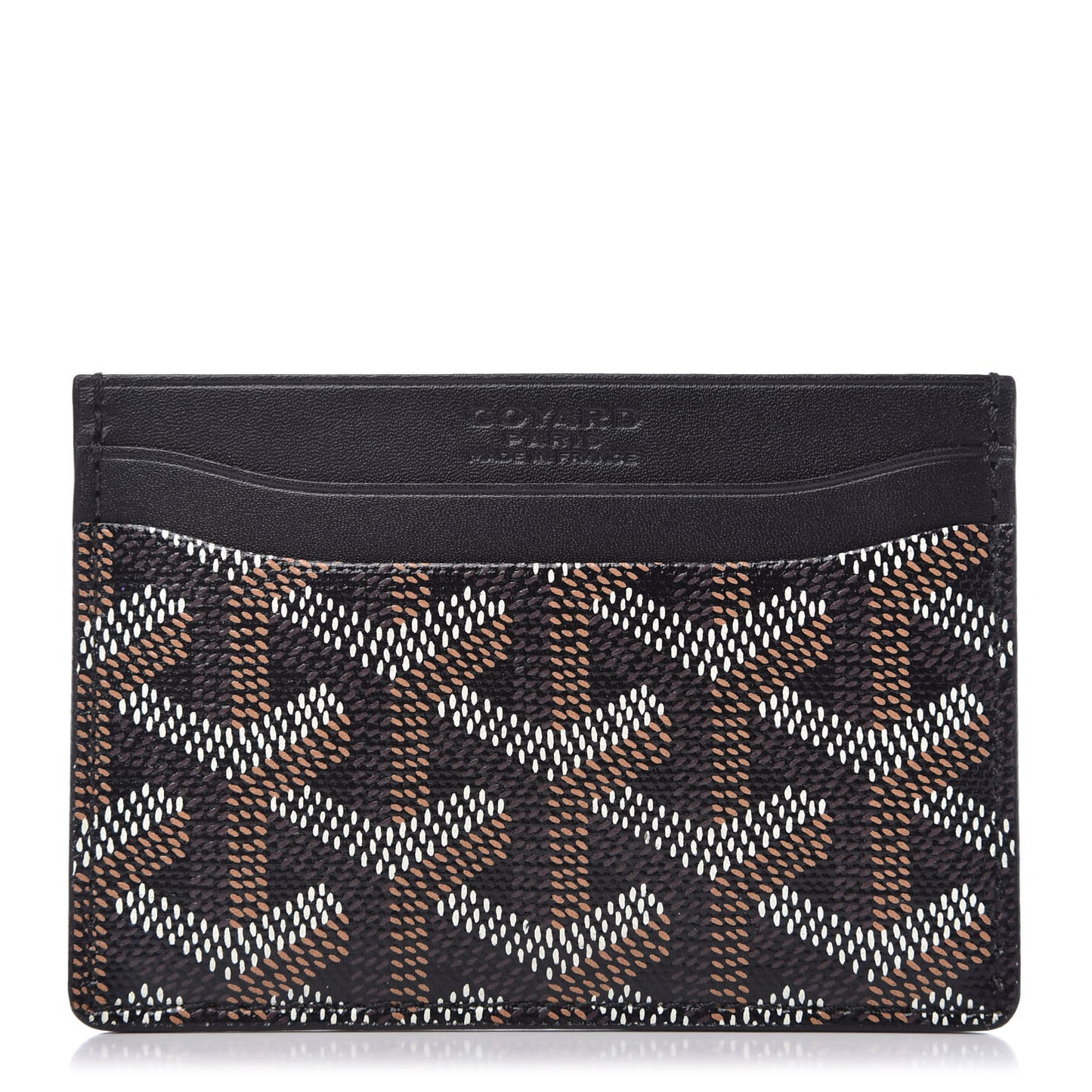 Goyardine Saint Sulpice Card Holder Black