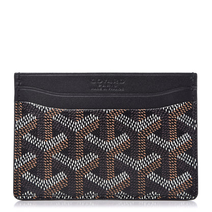 Goyard Goyardine Saint Sulpice Card Holder Black 1 of 6
