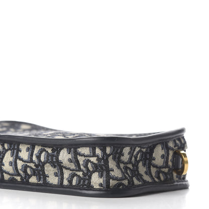 Christian Dior Oblique Diorquake Clutch Blue 10 of 20