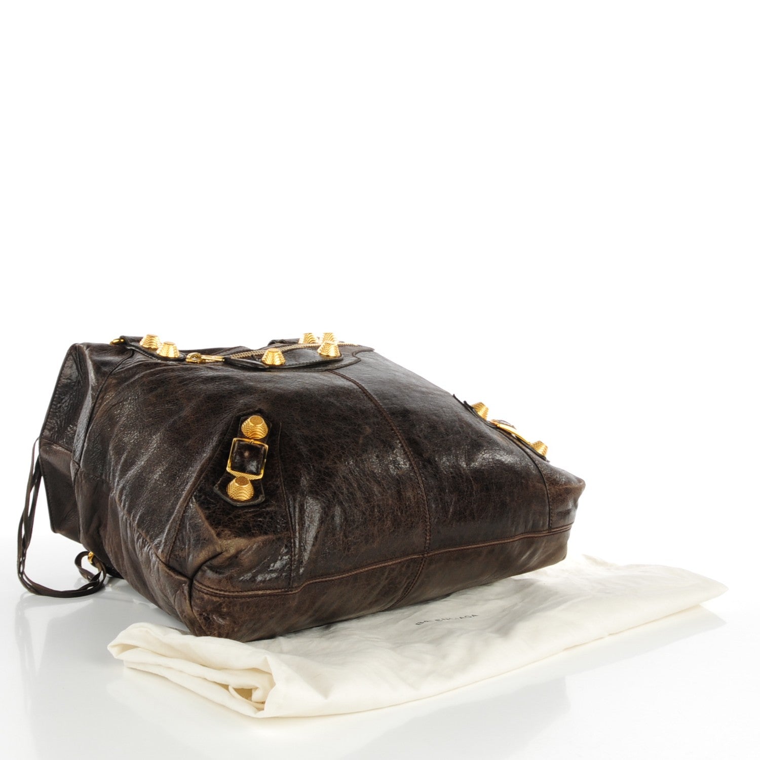 Balenciaga Agneau Giant 21 Gold Hardware Brief Charbon 4 of 14