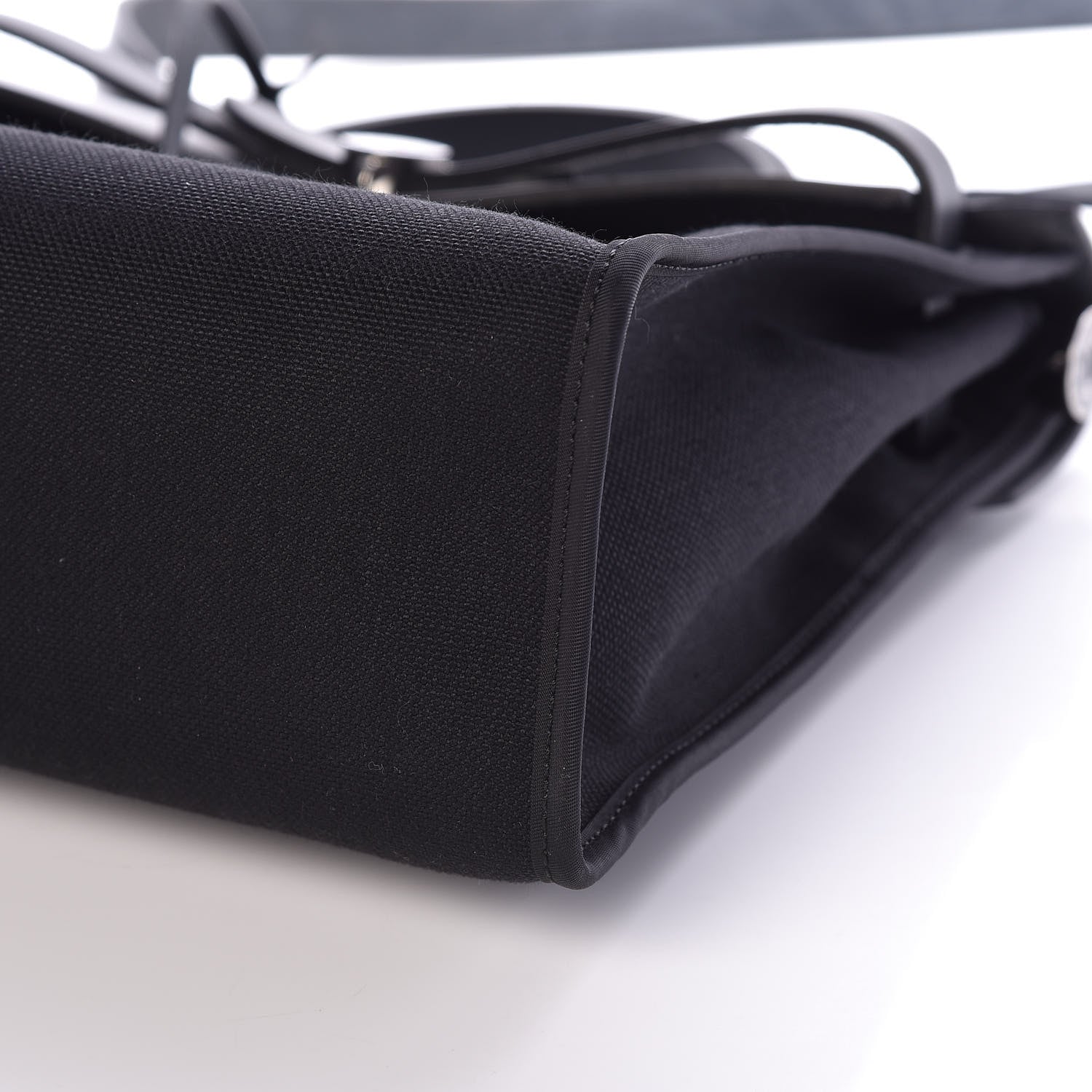 Hermes Military Toile Vache Hunter Herbag Zip PM 31 Black 7 of 10