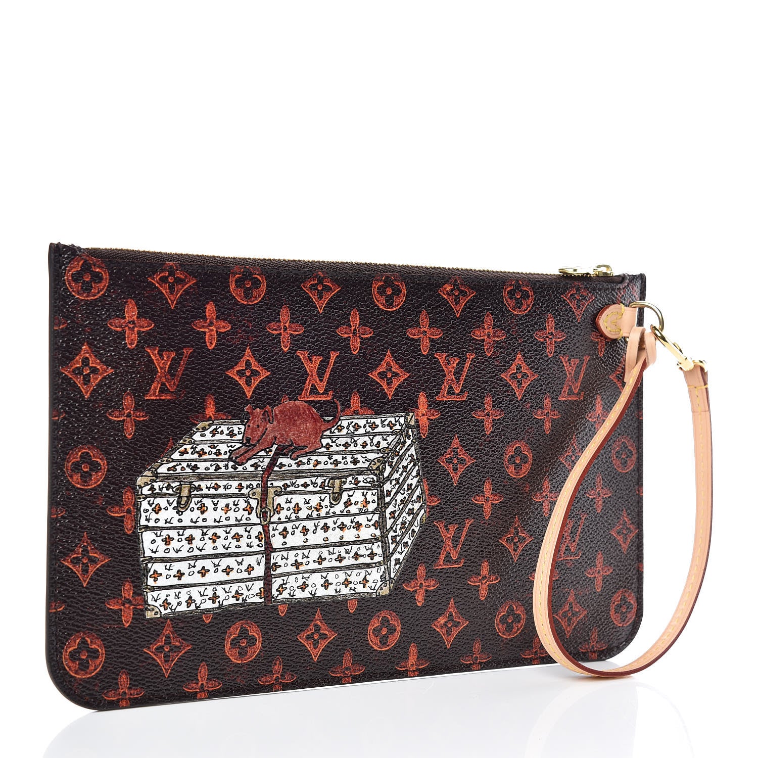 Louis Vuitton Catogram Neverfull MM GM Pochette Marron 3 of 7