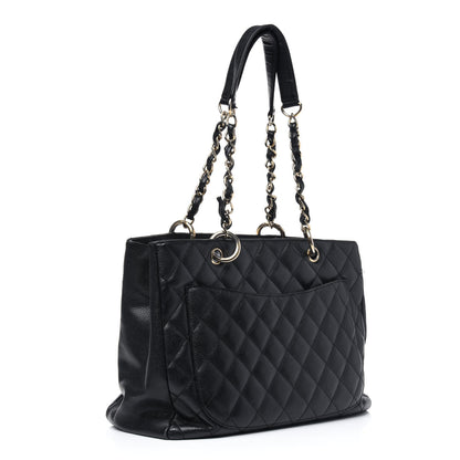 Chanel Caviar Quilted Grand Shopping Tote GST Black 3 of 28