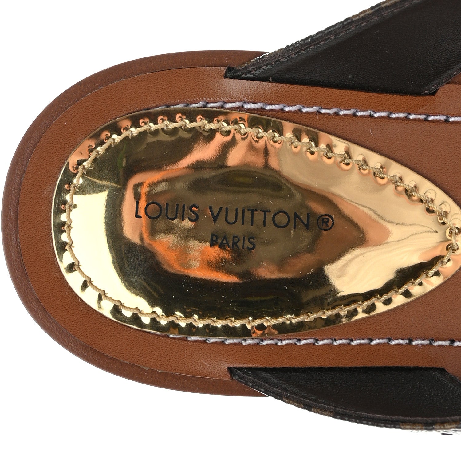 Louis Vuitton Monogram Sunny Flat Thong Sandals 37 Brown 7 of 9