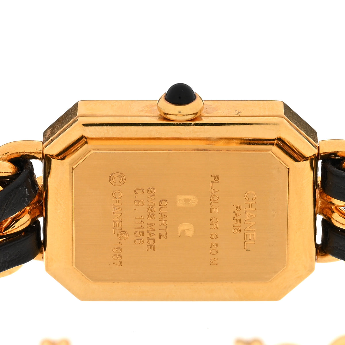 Chanel Stainless Steel Lambskin 20mm Chain Premiere Quartz Watch Gold M 4 of 4
