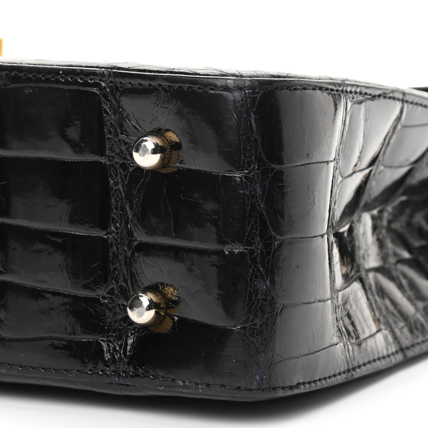 Chanel Alligator Jumbo Single Flap Black 10 of 12