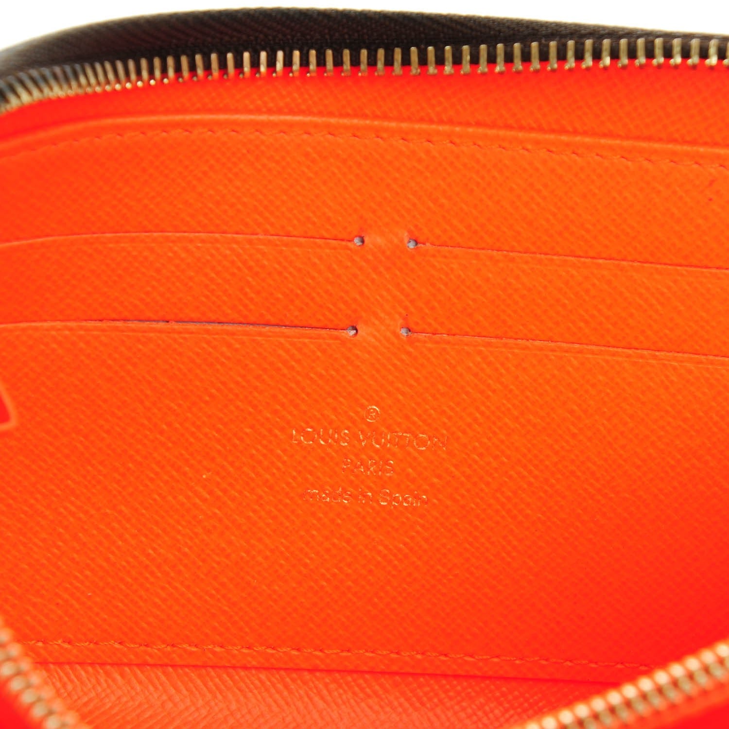 Louis Vuitton Monogram Graffiti Zippy Wallet Orange 6 of 7
