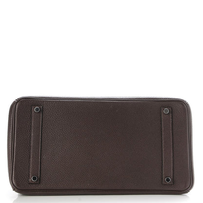 Hermes Togo Birkin 35 Chocolate 6 of 34