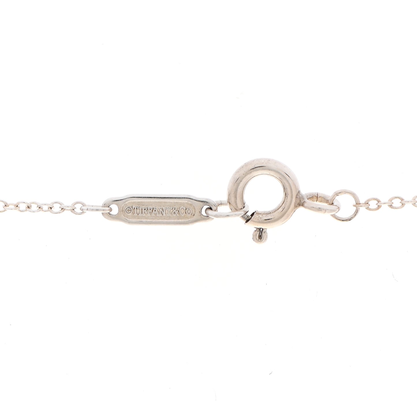 Sterling Silver Enamel Knot Key Pendant Necklace Blue