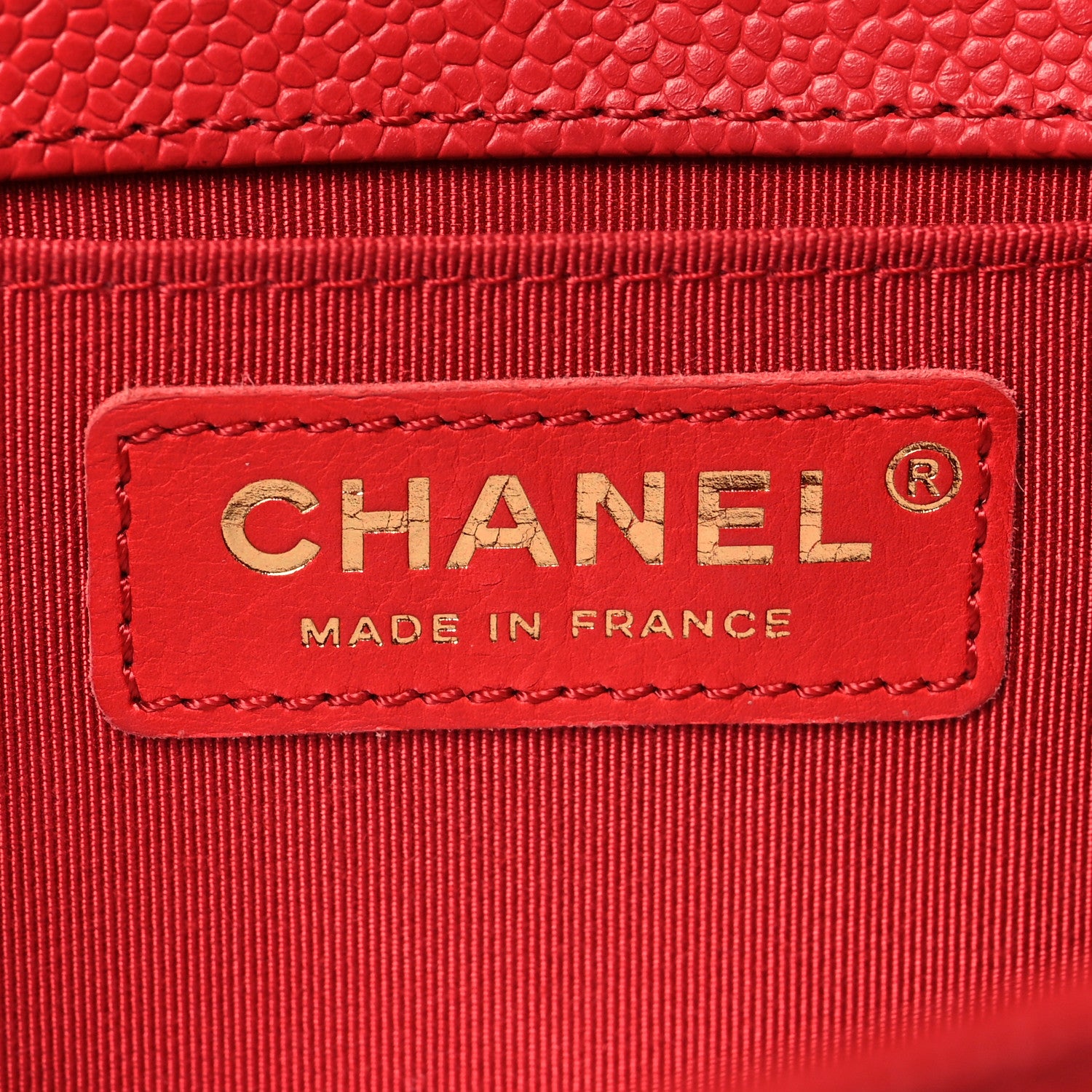 Chanel Caviar Quilted Medium Boy Flap Light Red 6 of 10