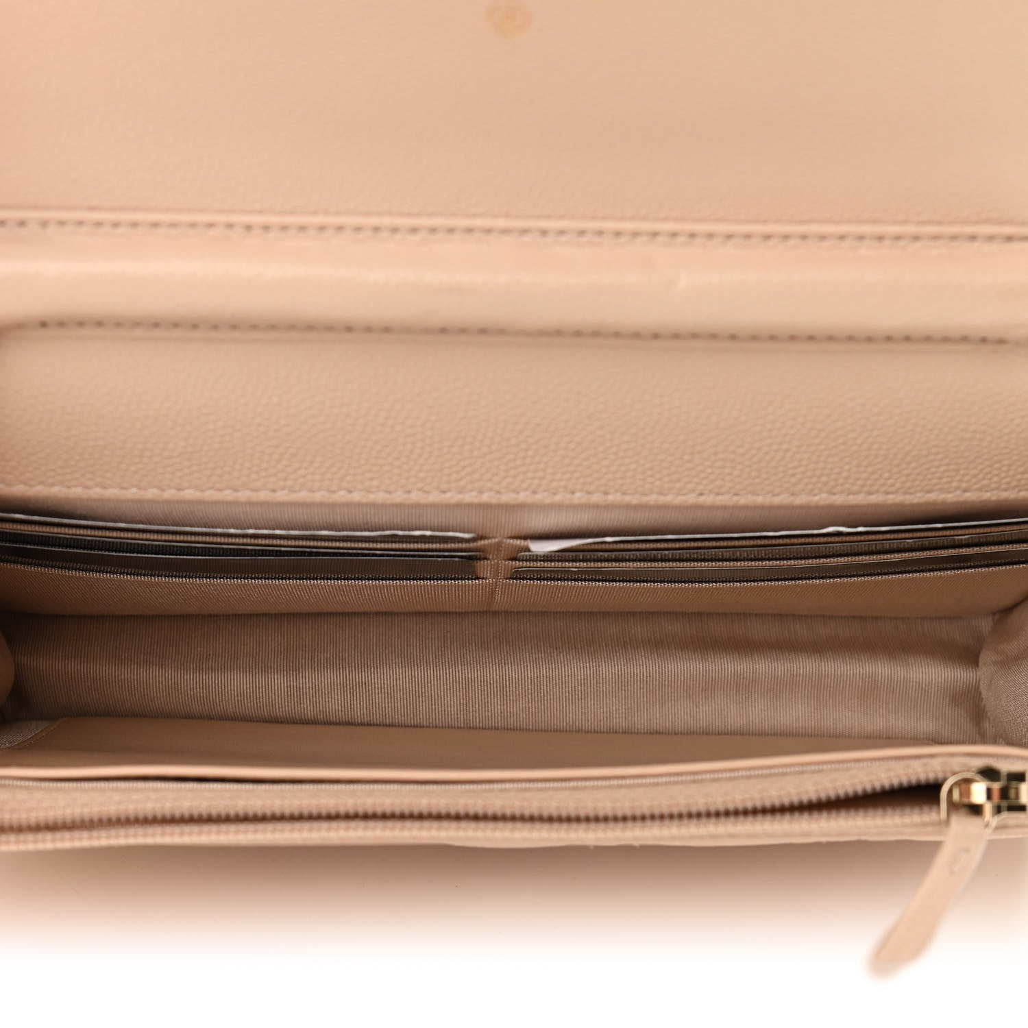 Chanel Caviar Quilted Coco Candy Wallet On Chain WOC Beige 5 of 12