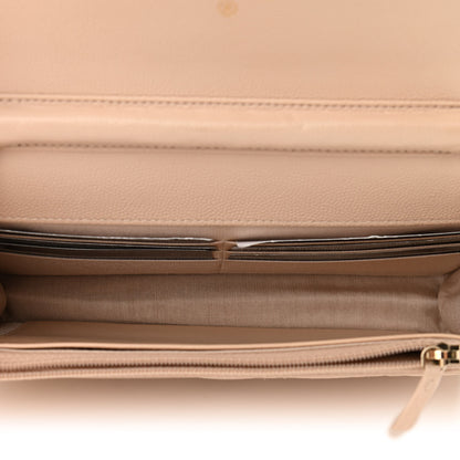 Chanel Caviar Quilted Coco Candy Wallet On Chain WOC Beige 5 of 12