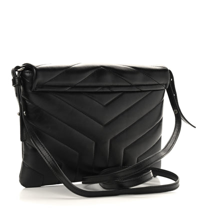 Saint Laurent Calfskin Y Quilted Monogram Loulou Flap Bag Black 3 of 9