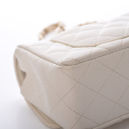 Chanel Caviar Quilted Mini Rectangular Flap White 12 of 14