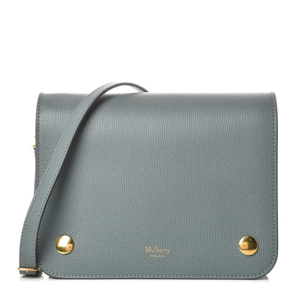 Mulberry Cross Grain Calfskin Clifton Flap Antique Blue 1 of 12