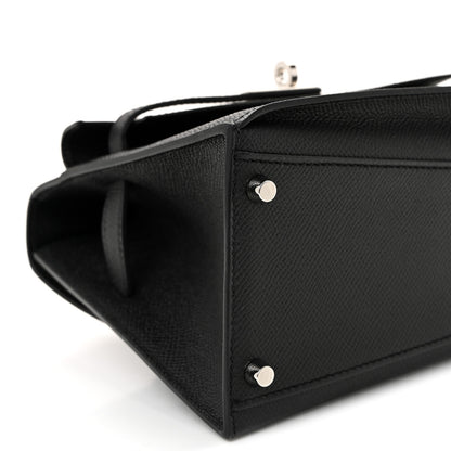 Hermes Epsom Kelly En Desordre Sellier 20 Black 7 of 11