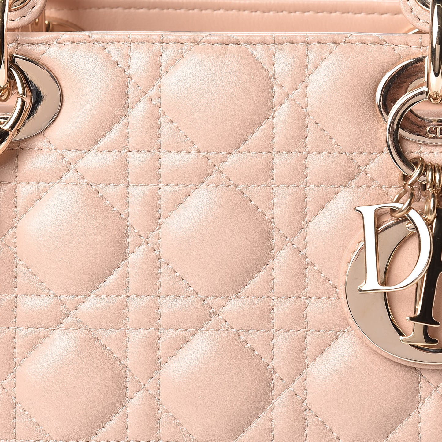 Lambskin Cannage Large Lady Dior Beige