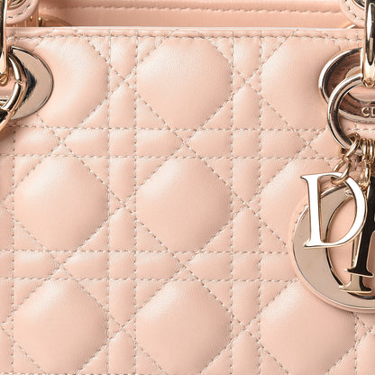 Christian Dior Lambskin Cannage Large Lady Dior Beige 8 of 13