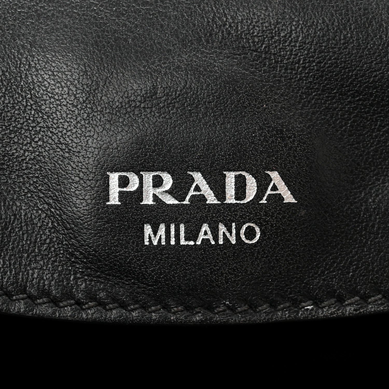 Prada Tessuto Cavallino Ostrich Leopard Print Tote Black Miele Rosso 6 of 12