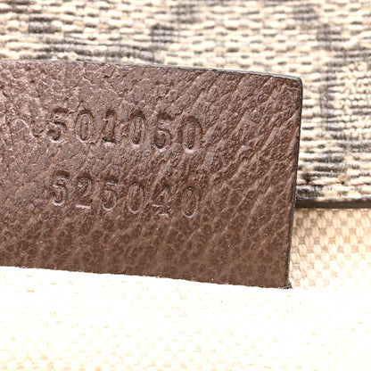 Gucci GG Supreme Monogram Web Small Neo Vintage Double Flap Messenger Bag Beige New Acero 7 of 10