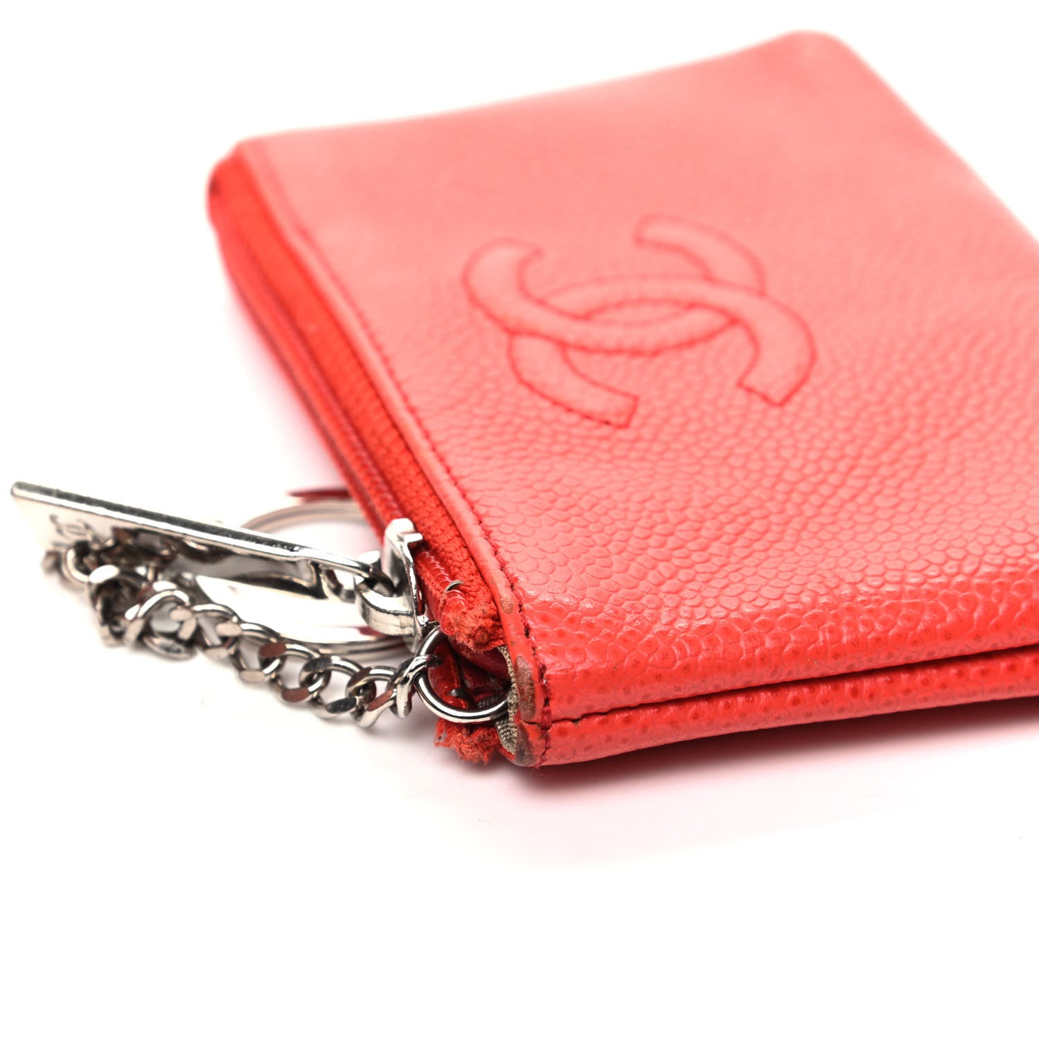 Chanel Caviar Timeless CC Key Holder Red 11 of 11