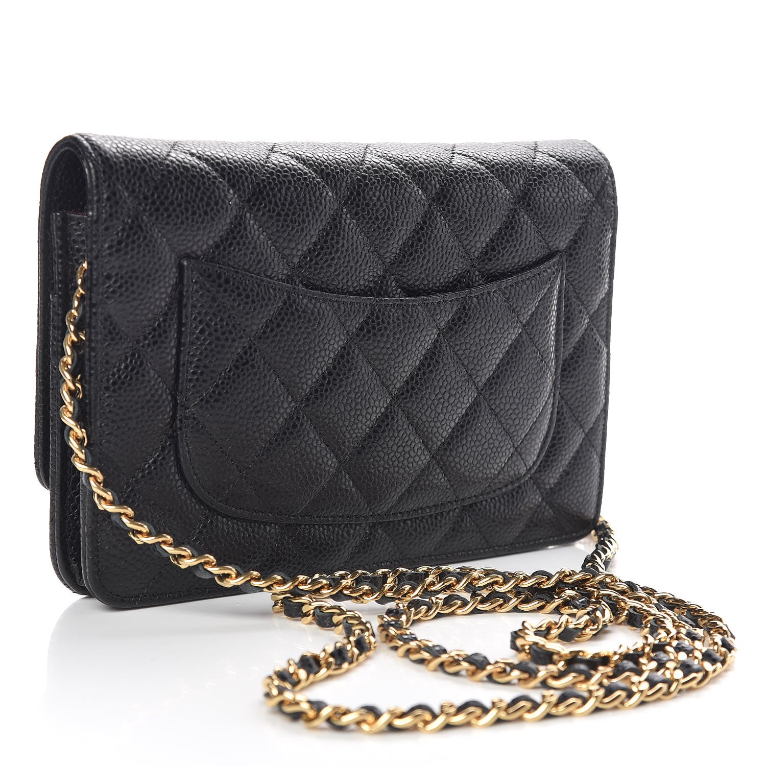 Chanel Caviar Quilted Wallet On Chain WOC Black 3 of 10