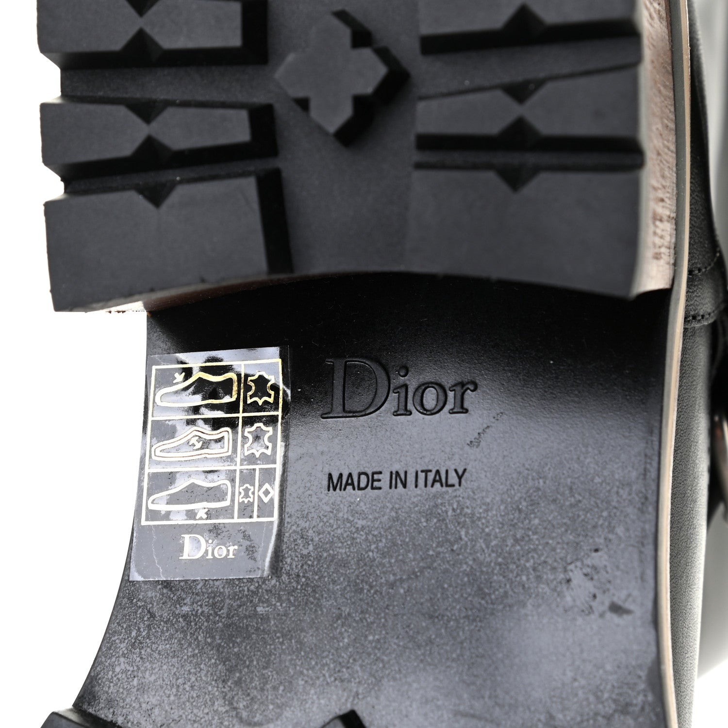 Christian Dior Calfskin Embossed Dior Quest 35mm Biker Boots 40 Black 10 of 12