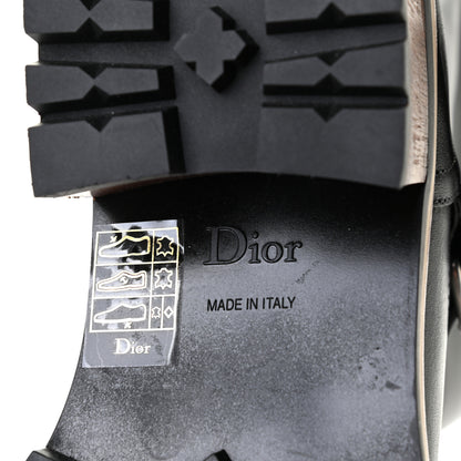 Christian Dior Calfskin Embossed Dior Quest 35mm Biker Boots 40 Black 10 of 12