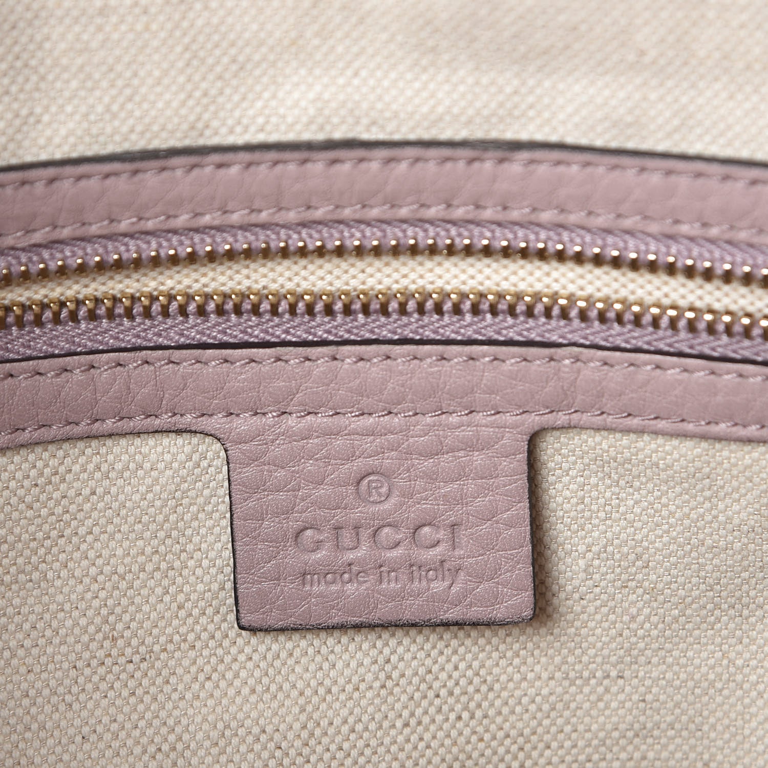 Gucci Monogram Selleria Calfskin Vintage Web Medium Boston New Sand Lilas 8 of 9