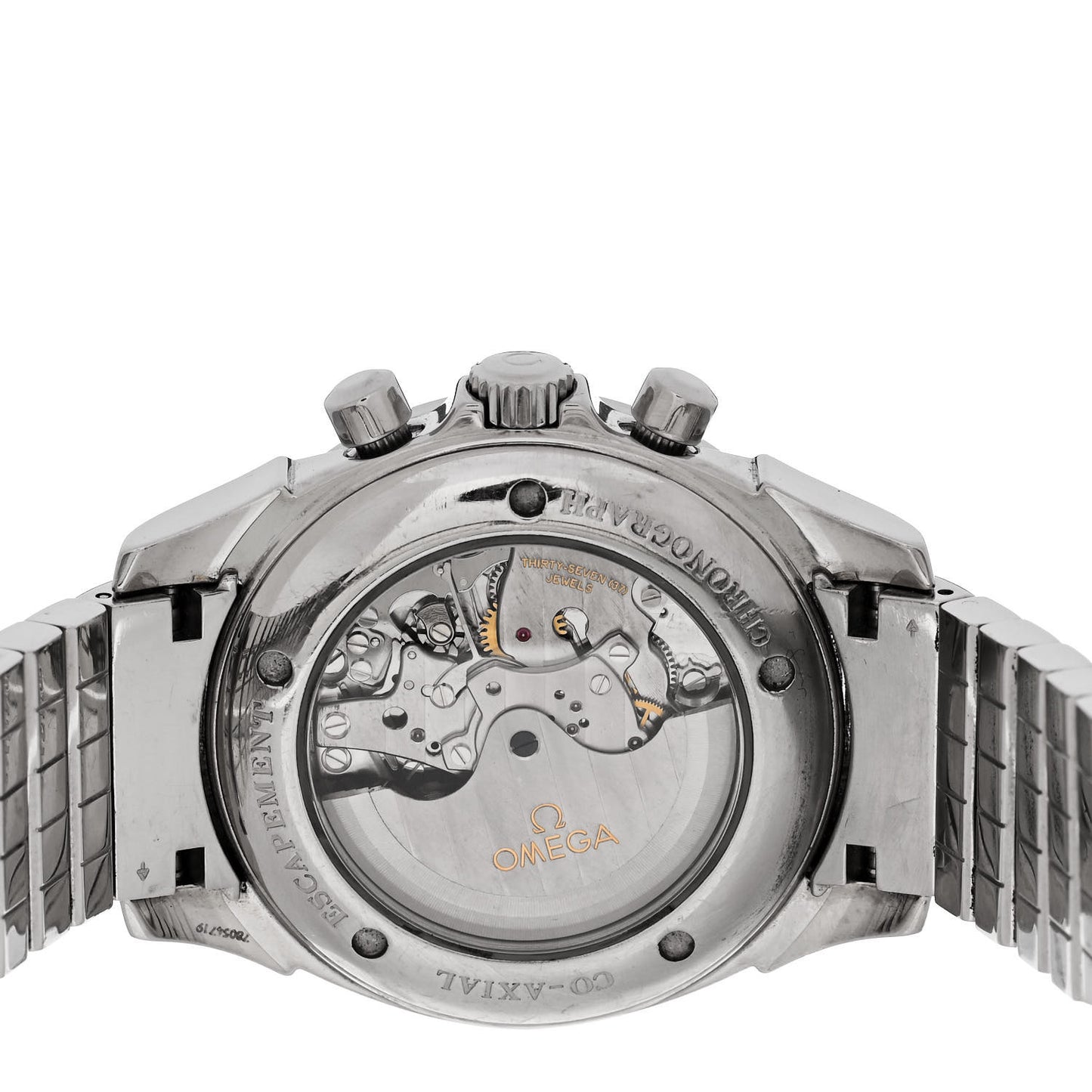 Stainless Steel 41mm De Ville Chronoscope Co-axial Automatic Watch Black 4541.50