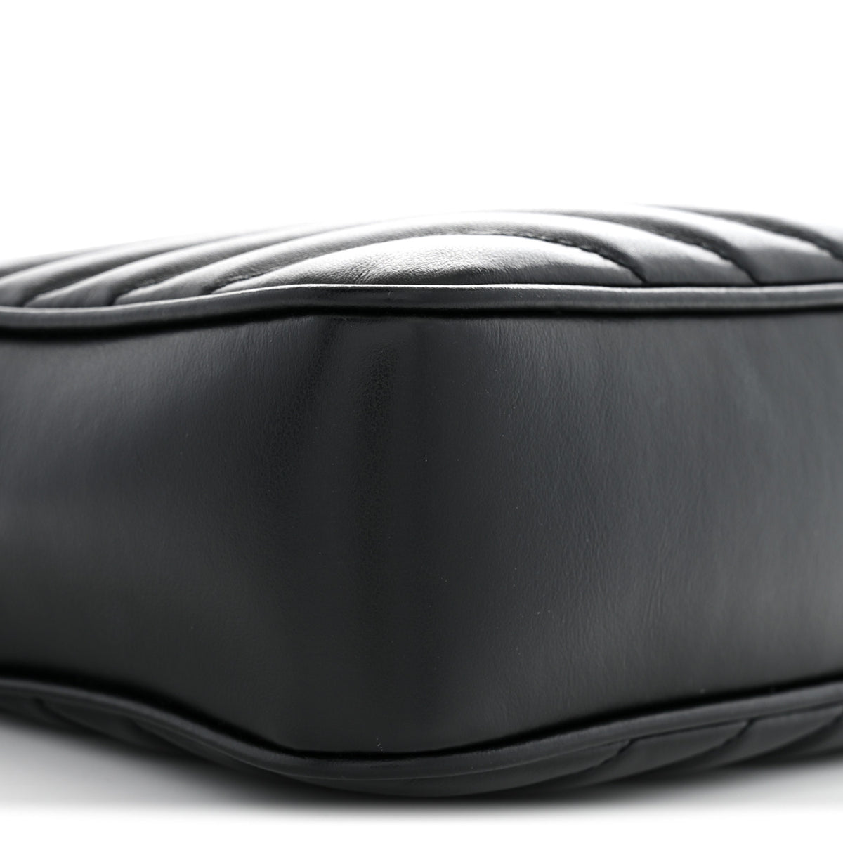 Calfskin Matelasse Monogram Monochrome Lou Camera Bag Black