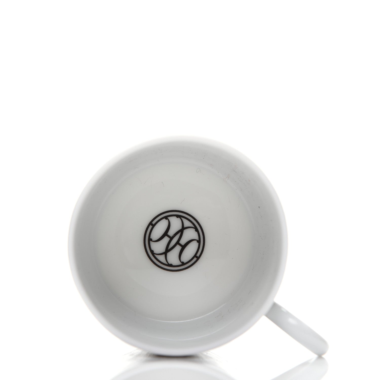 Hermes Porcelain H Deco Coffee Cup And Saucer Set Of 2 Black 3 of 9