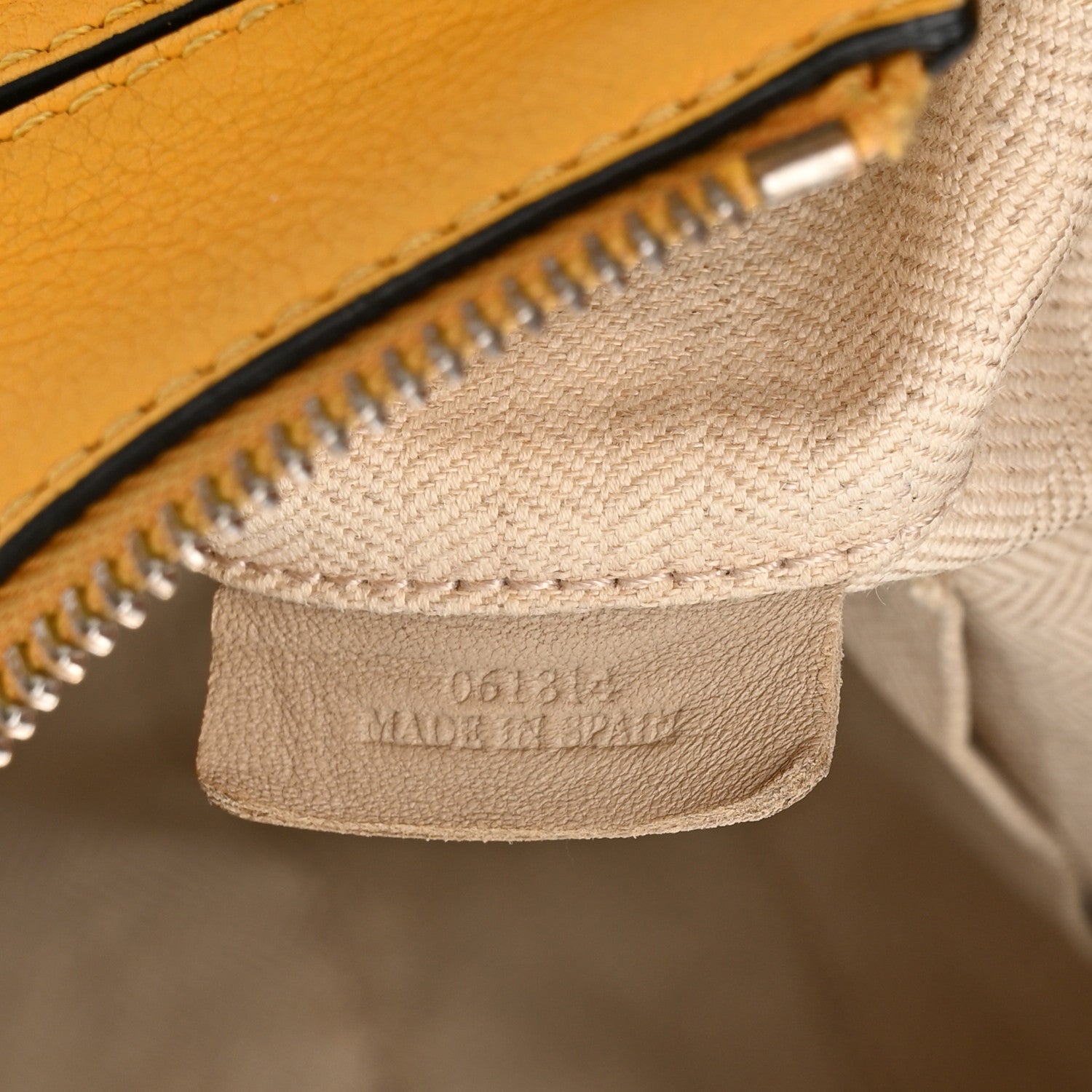 Loewe Grained Calfskin Small Puzzle Bag Yellow 7 of 11