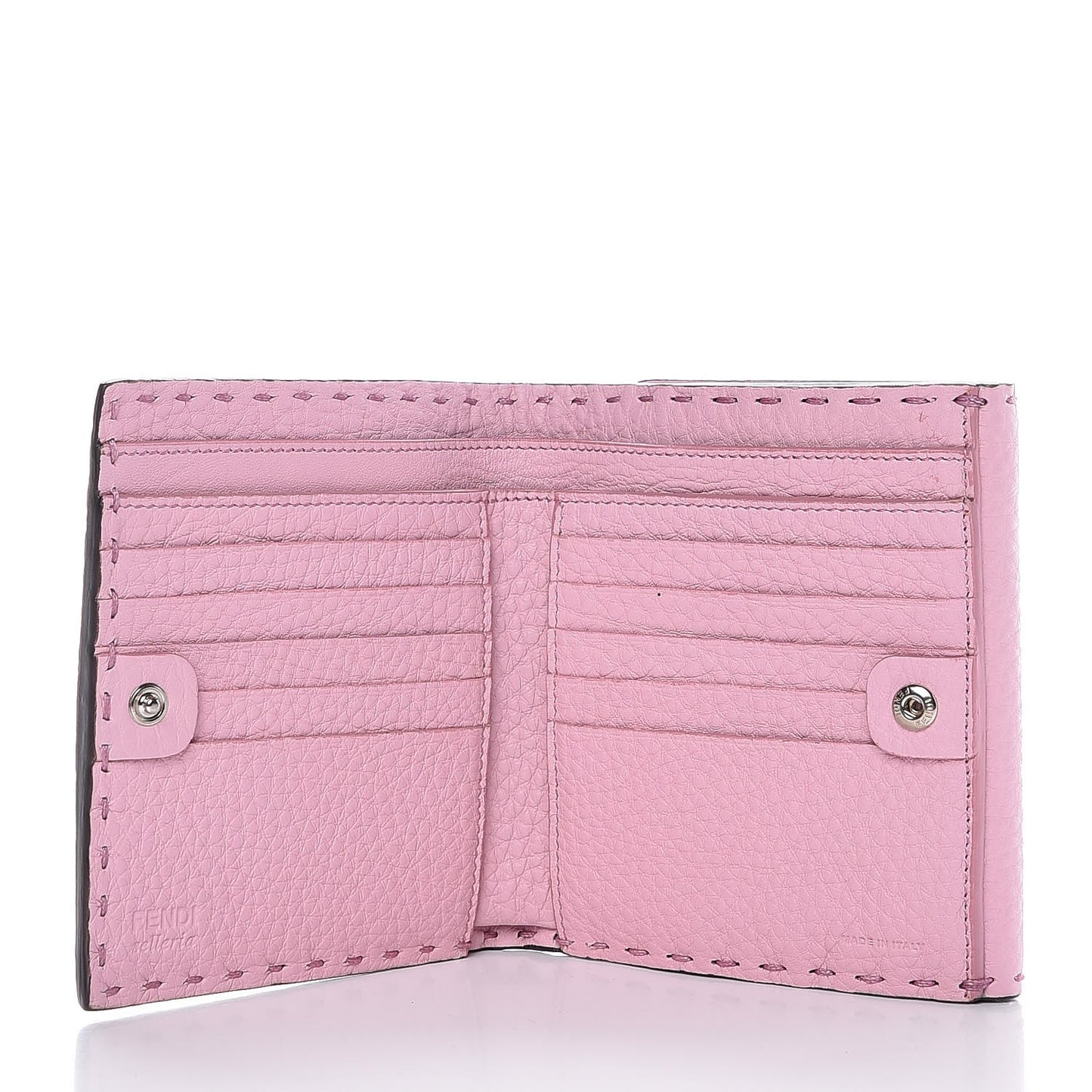 Cuoio Romano Selleria Peekaboo Compact Wallet Acquerello
