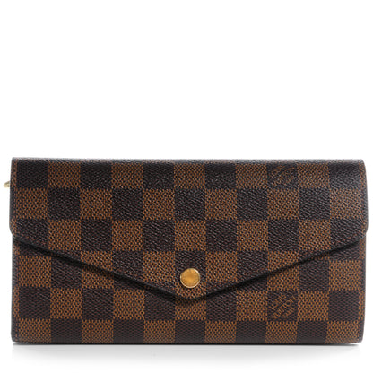 Louis Vuitton Damier Ebene Sarah Wallet NM 1 of 10