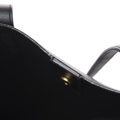 Saint Laurent Calfskin Large Shopping Tote Black 17 of 17
