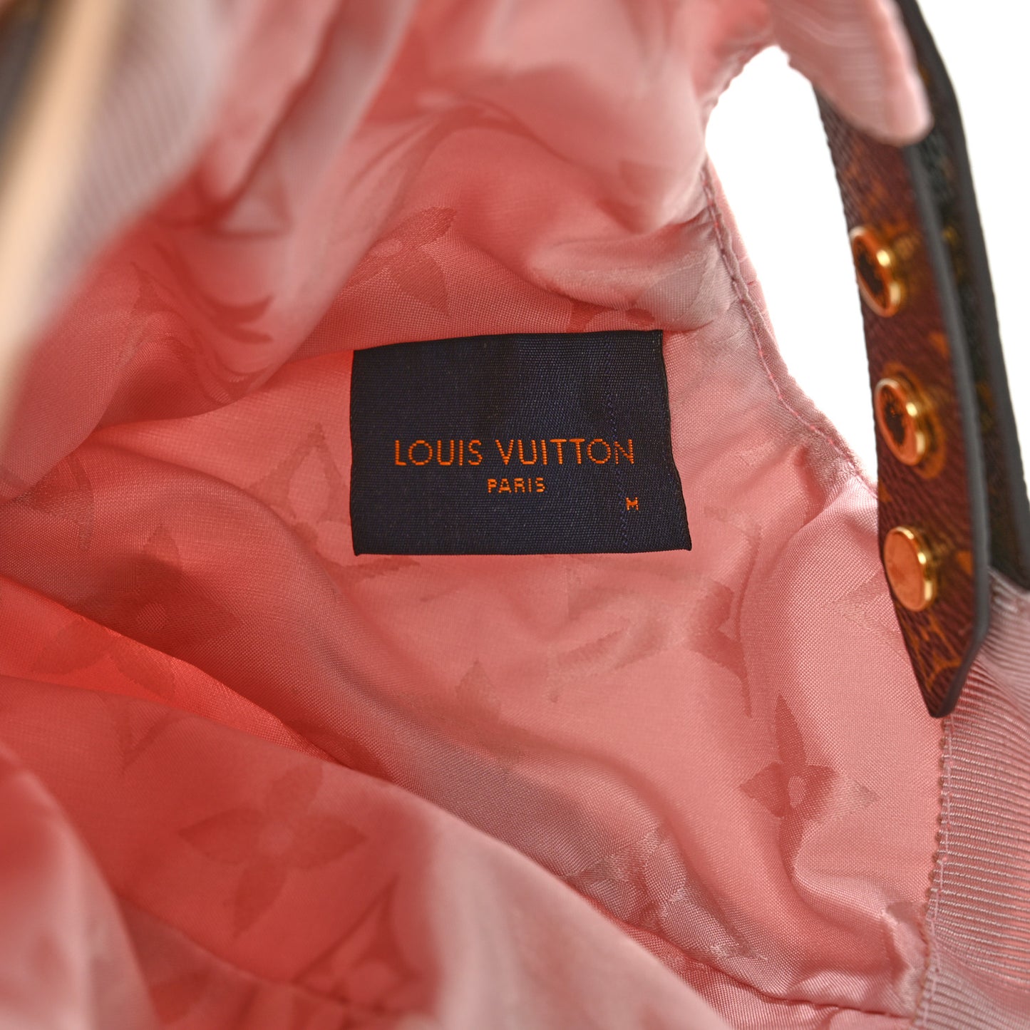 Polyester Silk Monogram LV Get Ready Cap M Pink