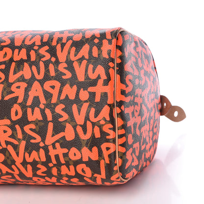 Louis Vuitton Monogram Graffiti Speedy 30 Orange 13 of 14